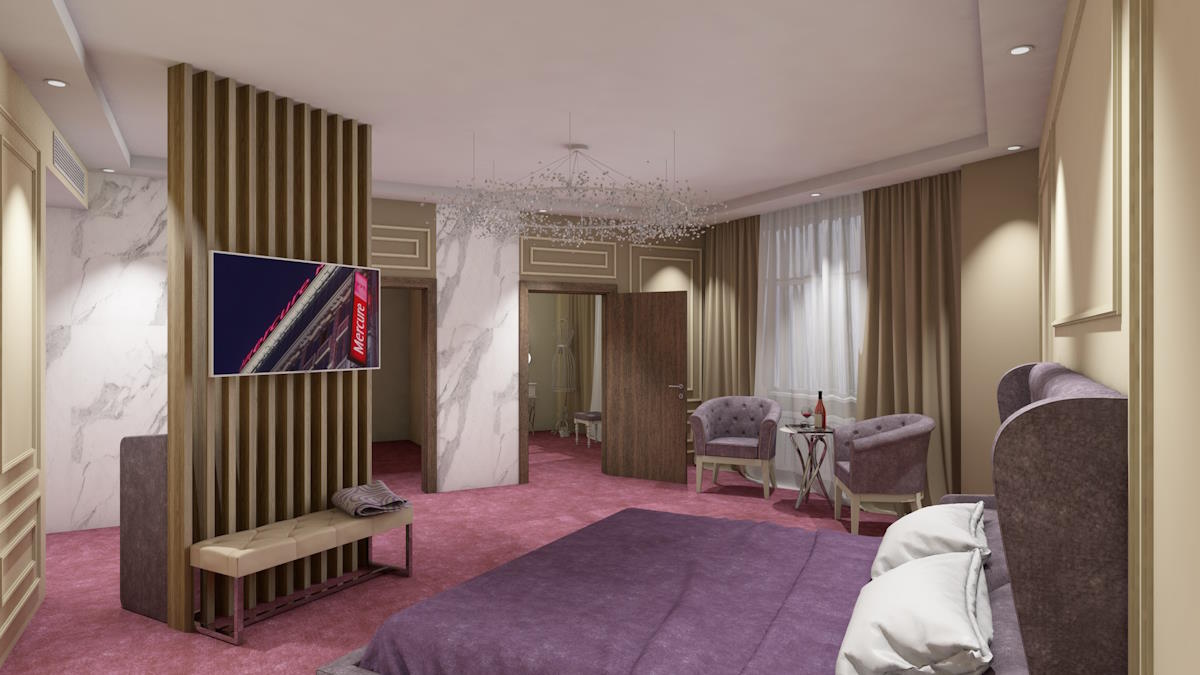 Номер в гостинице «Mercure»